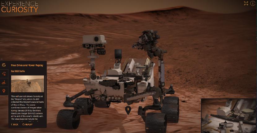 NASA lanza una aplicación para explorar la superficie de Marte utilizando un navegador de Internet