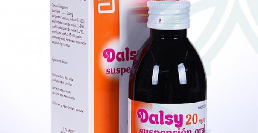Dosis recomendada de Dalsy 20 mg/ml. Ibuprofeno para niños