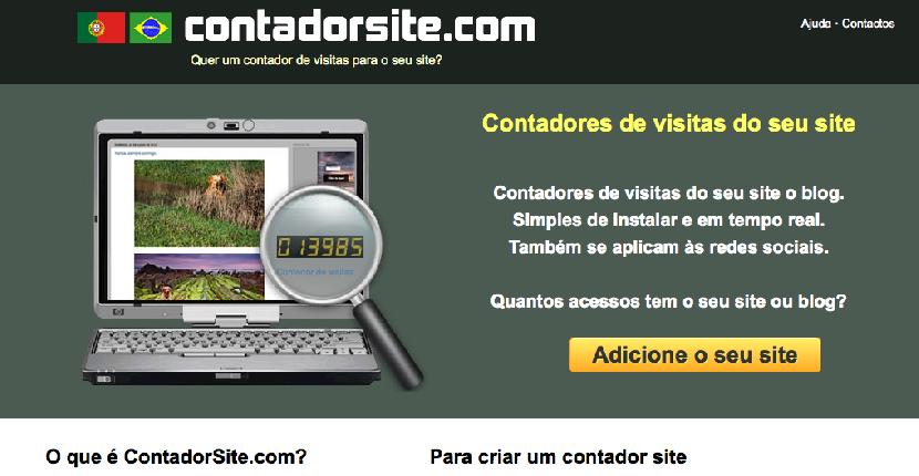 Utiliza un Contador de visitas en portugués para sitios portugueses
